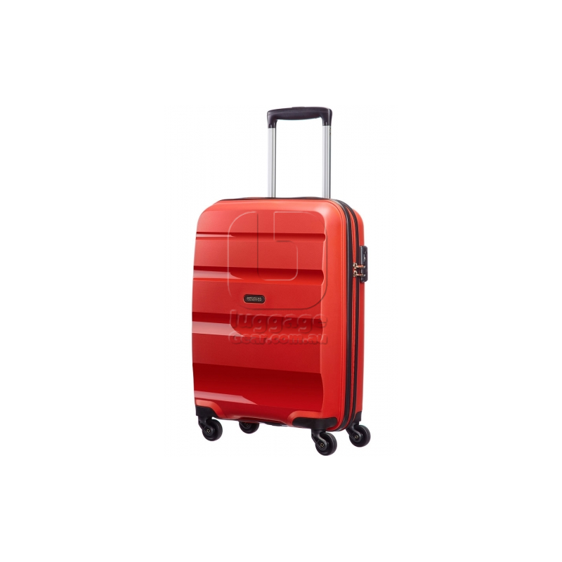 american tourister red trolley bag